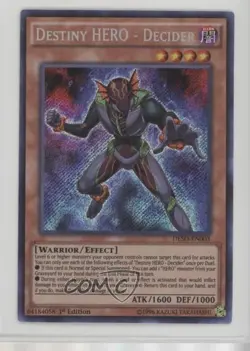 Destiny HERO - Decider SE 1st Ed. YuGiOh Soldiers #DESO-EN003 - Image 1