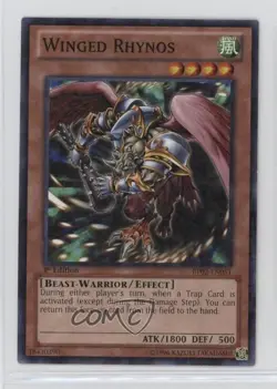 Winged Rhynos 1st Ed. YuGiOh Battle Pack 2: War of the Giants #BP02-EN051 - Image 1