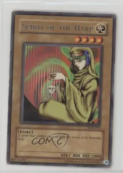Spirit of the Harp (R) YuGiOh Legend Blue Eyes White Dragon #LOB-078 2002 - Image 1