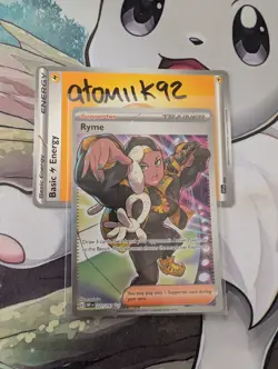 Pokemon TCG Ryme Obsidian Flames Trainer Full Art Card 221/197 - Image 1