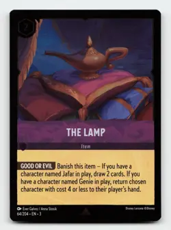 The Lamp 64/204 Rare Into the Inklands Cold Foil Lorcana Card - Image 1