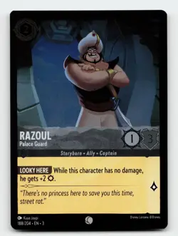 Razoul 188/204 Common Into the Inklands Cold Foil Lorcana Card - Image 1