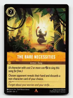 The Bare Necessities 28/204 Rare Into the Inklands Lorcana Card - Image 1
