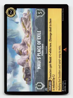 Maui's Place of Exile 202/204 Rare Into the Inklands Lorcana Card - Image 1
