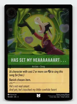 Has Set My Heaaaaaaart . . . 94/204 Into the Inklands Lorcana Card - Image 1