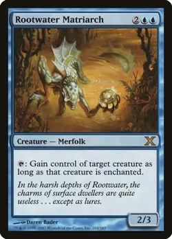 Rootwater Matriarch 10th Edition PLD Blue Rare MAGIC GATHERING CARD ABUGames - Image 1