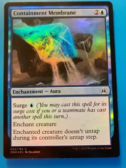 MTG 1x FOIL Containment Membrane 52 Oath of the Gatewatch Magic Gathering x1 NM - Image 1