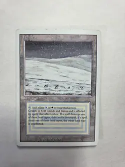 Tundra Revised Edition Dual Land - Magic The Gathering MTG - LP - Image 1