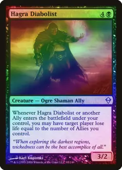 Hagra Diabolist FOIL Zendikar PLD Black Uncommon MAGIC MTG CARD ABUGames - Image 1