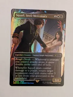 Squall, SeeD Mercenary Foil Borderless Standard Showdown Promo MTG Final Fantasy - Image 1