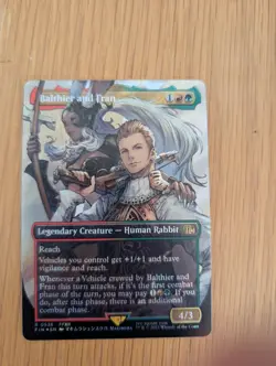 Balthier and Fran (0538) (Borderless) (Surge Foil) Final Fantasy Foil MTG - Image 1