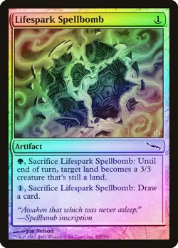 Lifespark Spellbomb FOIL Mirrodin HEAVILY PLD Artifact Common MTG CARD ABUGames - Image 1