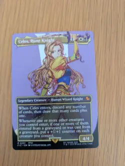 Celes Rune Knight (Borderless Nonfoil) Magic Gathering Final Fantasy MTG - Image 1