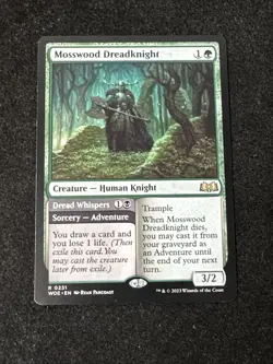 MTG Magic the Gathering Mosswood Dreadknight 231 Wilds of Eldraine NM WOE - Image 1