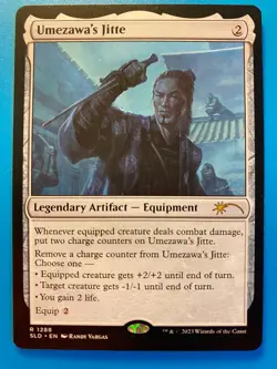 MTG 1x Umezawa's Jitte # 1288 Secret Lair Drop Magic the Gathering Card x1 NM - Image 1