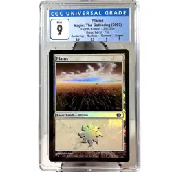PLAINS Basic Land 2003 Foil 8th Edition CGC 9 Mint MTG Magic The Gathering - Image 1