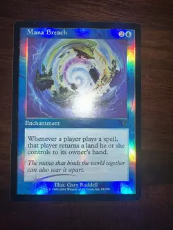 Mana Breach Foil 7th MTG EDH Commander Vintage Legacy Enchantment Blue - Image 2
