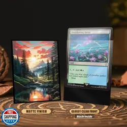 MTG Card Sleeves - Taiga - Fantasy Dual Lands Series - Ultra Clear Front and - Image 3