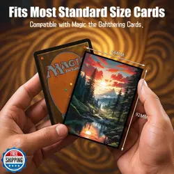 MTG Card Sleeves - Taiga - Fantasy Dual Lands Series - Ultra Clear Front and - Image 4