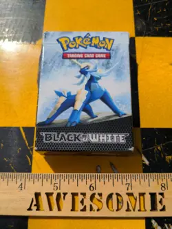 EMPTY Pokemon TCG Black & White Blue Assault Theme Deck Box *ft Samurott - Image 1