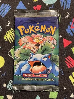 1999 Pokemon WOTC Shadowless Venusaur Heavy Booster Pack Sealed New - Image 1