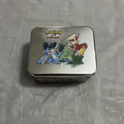 Pokemon TCG EX Ruby & Sapphire Collector Tin 2003 W/ Coin / Counters / Poster - Image 1