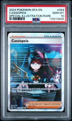 Pokemon Cassiopeia 094/064 Shrouded Fable SIR Trainer #094 GEM MINT PSA 10 - Image 1
