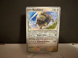 2024 Pokemon TCG Bouffalant 151 Surging Sparks Reverse Holo Card NM+ - Image 1