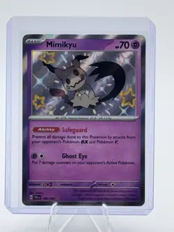 Pokemon TCG Mimikyu SV: Paldean Fates 160/091 Baby Shiny Holo Rare English NM - Image 1