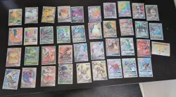 Pokemon-TCG Lot of 39 Full Art Holos Mixed Lot Must See V, VMAX, GX, Rare Cards - Image 1