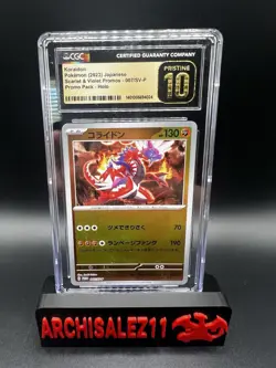 Pokemon Koraidon Card Pk. Japanese Reverse Holo Promo 007/SV-P CGC PRISTINE 10 - Image 1
