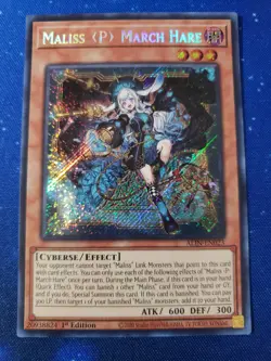 Yugioh Maliss P March Hare ALIN-EN023 Alliance Insight Secret Rare 1st Ed - Image 1