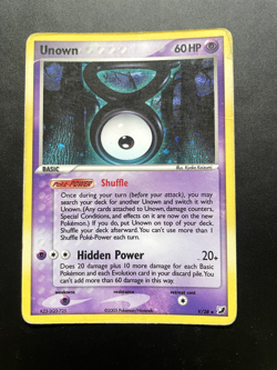 Unown V/28 Pokemon Card Unseen Forces Holo TCG Unknown Ultra Rare MP - Image 1