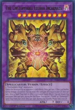 The Unstoppable Exodia Incarnate - 1st Edition INFO LP YuGiOh - Image 1