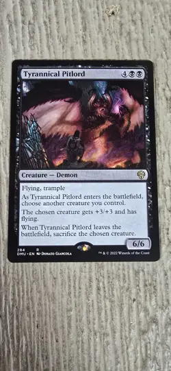 Tyrannical Pitlord Dominaria United Rare Card NM-M Condition - Image 1
