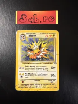 HP Condition Jolteon Holo Rare Jungle 4/64 Pokemon Card - Image 1
