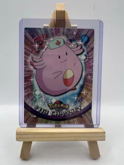 Chansey #113 Topps TV Animation Edition Blue Logo Non Holo Pokemon Card - LP - Image 1