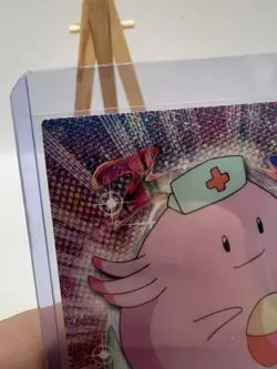 Chansey #113 Topps TV Animation Edition Blue Logo Non Holo Pokemon Card - LP - Image 4