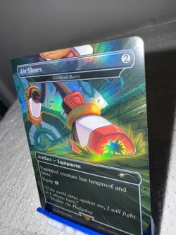 Air Shoes - RAINBOW FOIL - MTG Secret Lair x Sonic - Swiftfoot Boots NM Card - Image 4