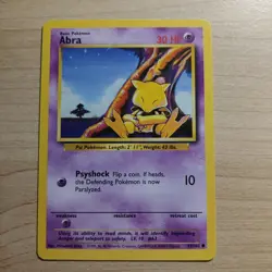 Abra 43/102 - NM Base Set - Pokemon 1999 Common WOTC TCG Card - Image 1