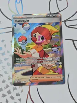 Harlequin 163/086 Pokemon Card White Flare ENG Ultra Rare Full Art - Image 1