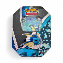 Pokemon TCG Vaporeon V Eevee Evolutions Collector's Tin - 4 Packs + 1 Promo Card - Image 1