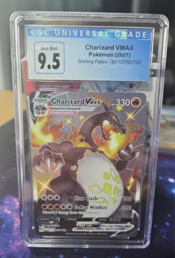 Pokemon TCG Charizard V Max 2021 Shining Fates Graded CGC Gem Mint 9.5 Card - Image 1