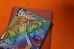Pokemon 190/185 Aegislash Vmax Rainbow Secret Rare Vivid Voltage Card - Image 3