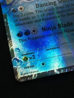 Pokemon Ash-Greninja EX XY133 Blackstar Promo Holo Card TCG (LP-MP) - Image 3