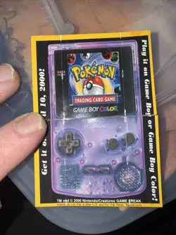 2000 POKEMON TGC Promo FLIP/FOLDING Card for Gameboy Color-Card Only-VGC - Image 2