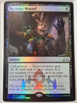 Necrotic Wound - FOIL - League Promo - Magic the Gathering MTG Nice! - Image 1