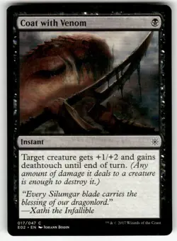 COAT WITH VENOM #17 (COMMON) MTG EXPLORERS OF IXALAN - Image 1