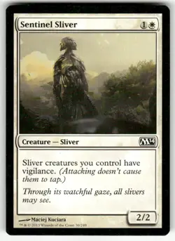 SENTINEL SLIVER #30 (COMMON) MTG MAGIC 2014 (M14) - Image 1
