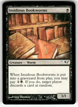 INSIDIOUS BOOKWORMS #51A (COMMON) MTG COLDSNAP THEME DECK REPRINTS - Image 1